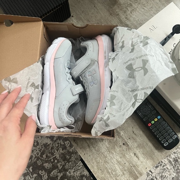 SOLD.  Under Armour Kids' Sneakers - Gray - Picture 1 of 12